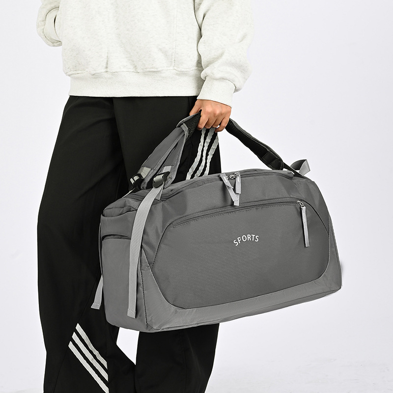 Bolsa de viaje multifuncional al aire libre separación seca y húmeda ocio doble bolsa de equipaje práctico resistente al desgaste bolsa deportiva de fitness