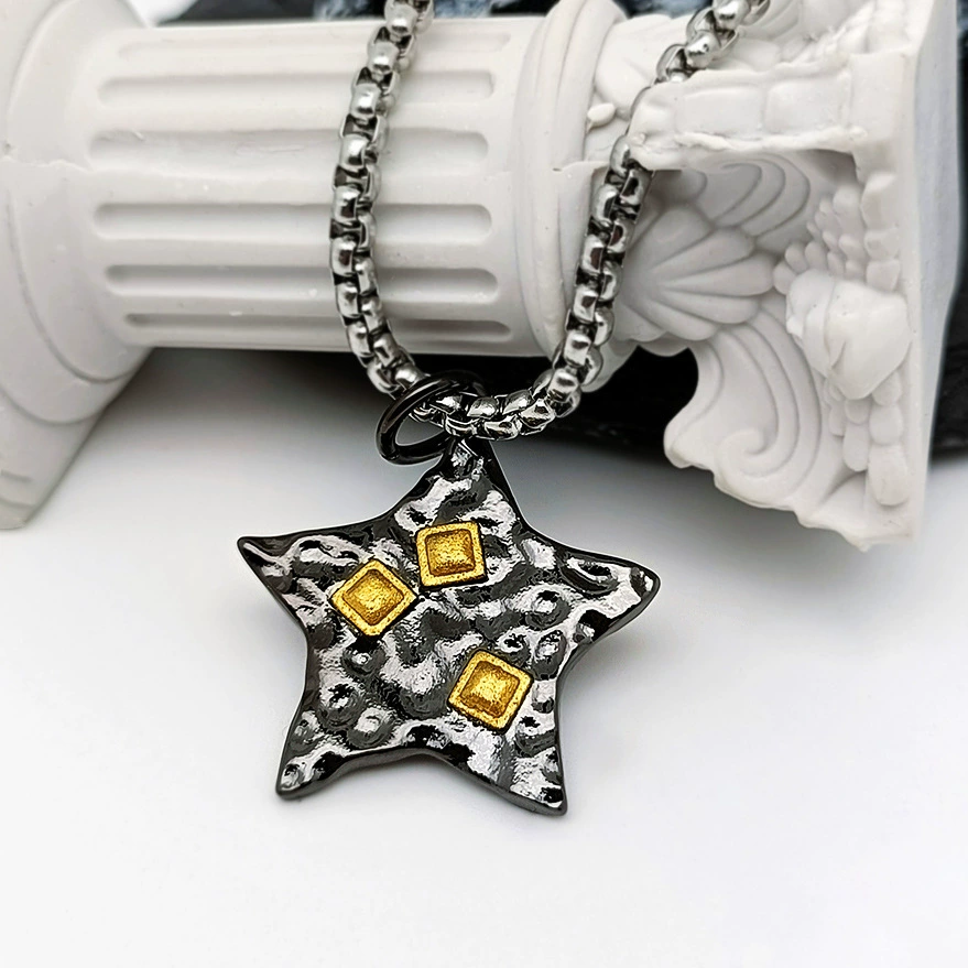 Брендовое ожерелье Seven彩? китайский текст: 七彩 Brand necklace for men and women, pendant hip-hop style, high-quality style