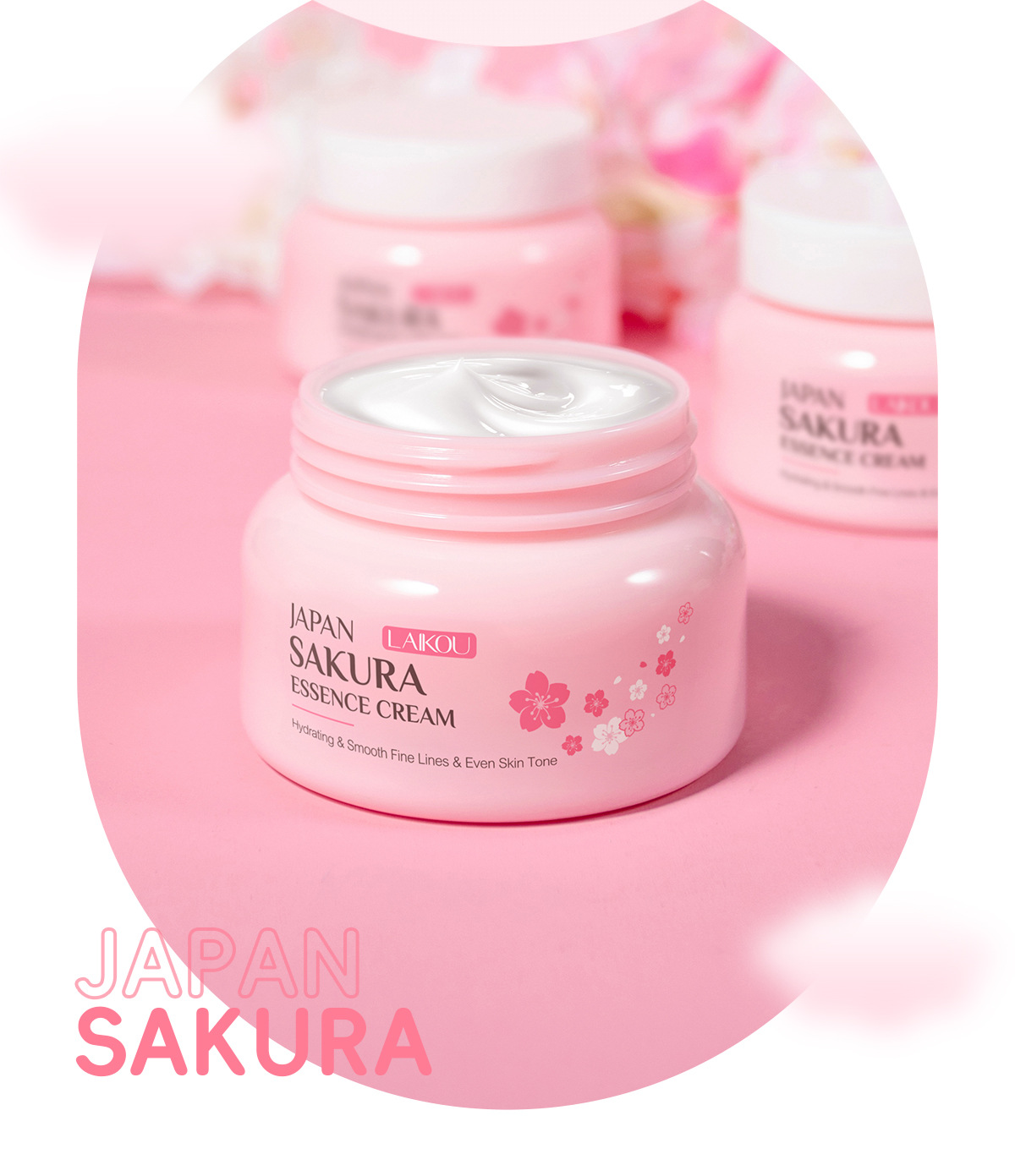 LAIKOU Cherry Blossom Essence Cream 60g, Autumn and Winter Moisturizing, Hydrating and Nourishing, in stock from the manufacturer undefined