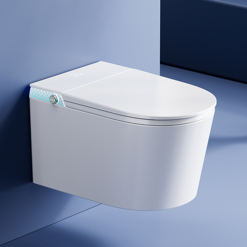 Fabricante inteligente de inodoro montado en la pared, un pequeño tamaño totalmente automático sin restricción de presión de agua asiento de inodoro