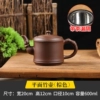Flat bamboo pot (with filter) brown