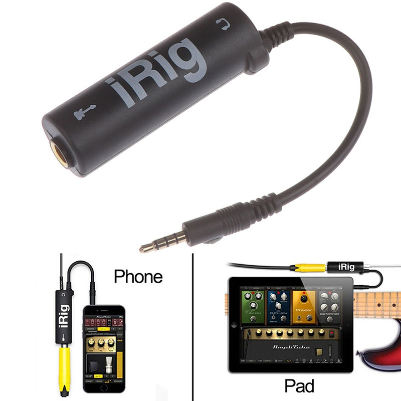 Irig Guitar Audio Cable Is Suitable for iPhone Mobile Phone Tablet Guitar Sound Card Converter iPad Guitar Effector