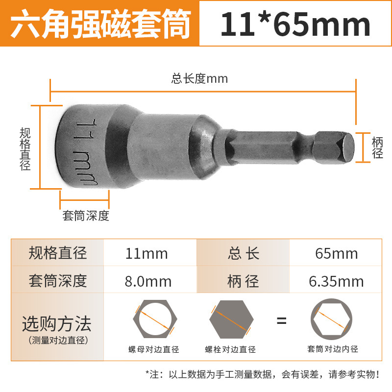 65内六角風ロットスリーブの磁気を深めます。6-19mm六角磁気スリーブの規格がそろっています。|undefined