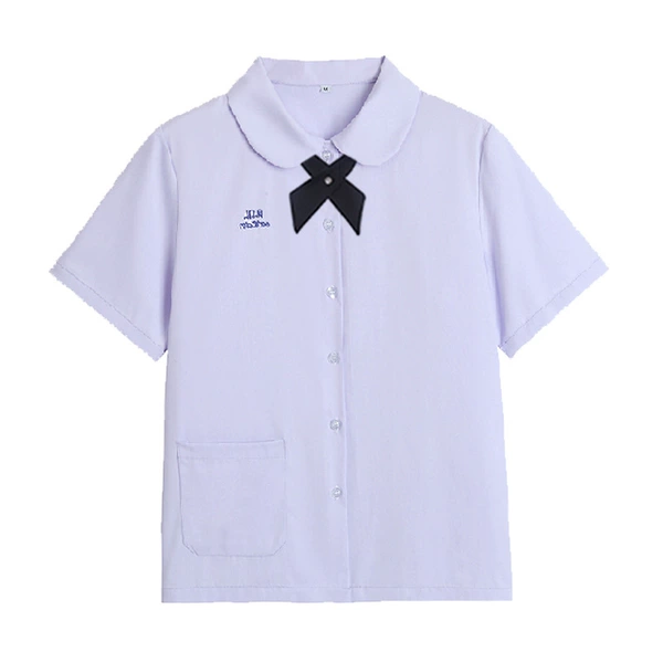 Black bow tie, with short sleeve