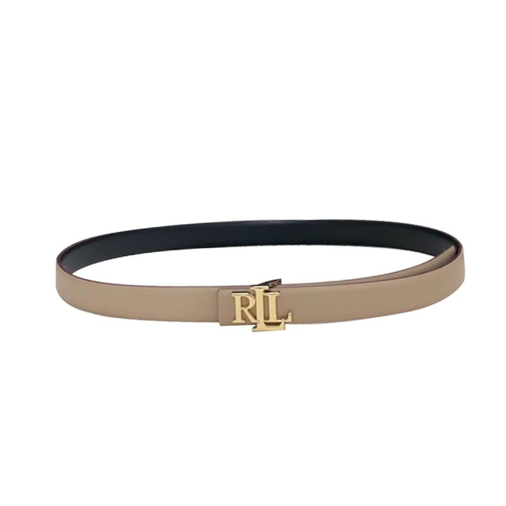 Fashionable universal double-sided belt with letters, European style, 2.5cm