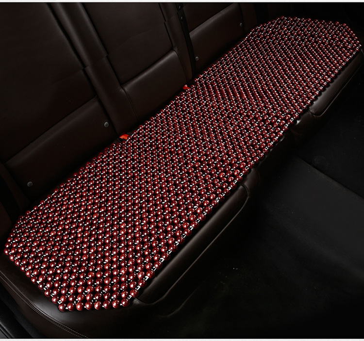 Wooden Bead Cooling Mat, Summer Car Seat Cushion, Single Seat, Main Driver's Seat Cushion, Breathable Summer Car Mat, Universal for Large Trucks