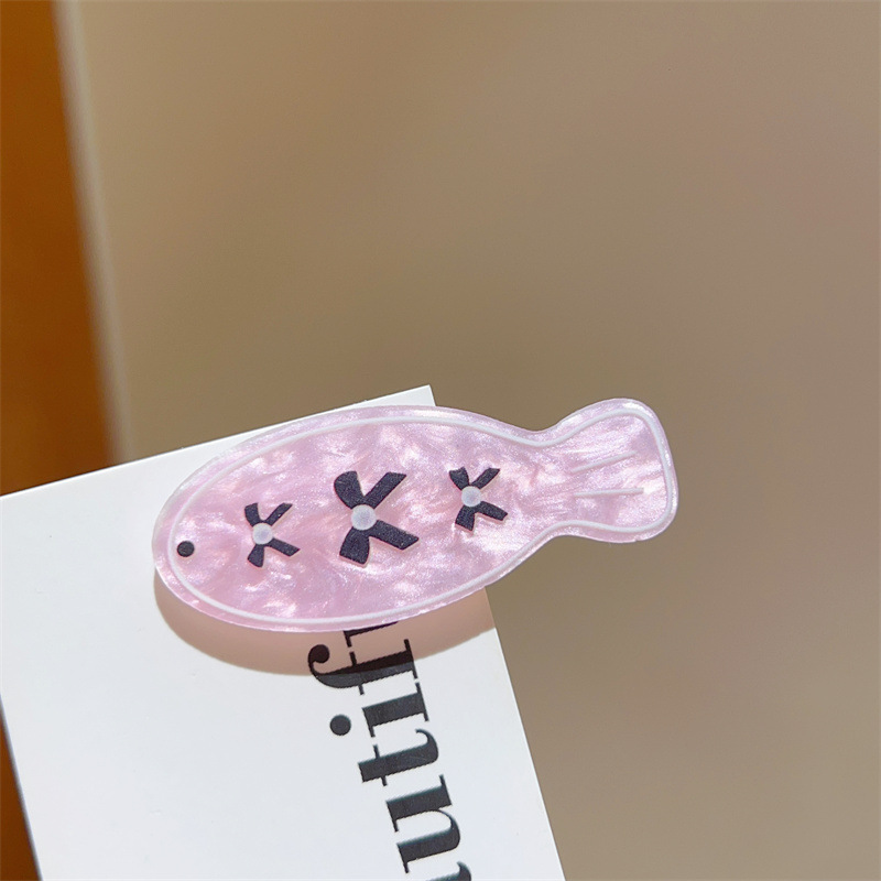 Pink fish hairpin [1 piece]