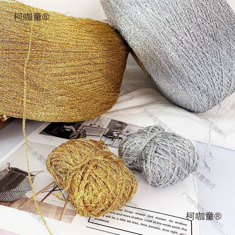 空心纱金线银线金丝线金色装饰线钩针发夹发发卡diy编织材麦太保