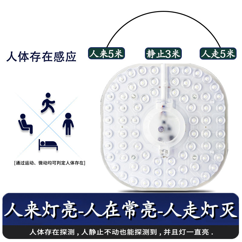 24G millimeter-wave human body radar sensing LED ceiling light module replacement light source chip human body sensor
