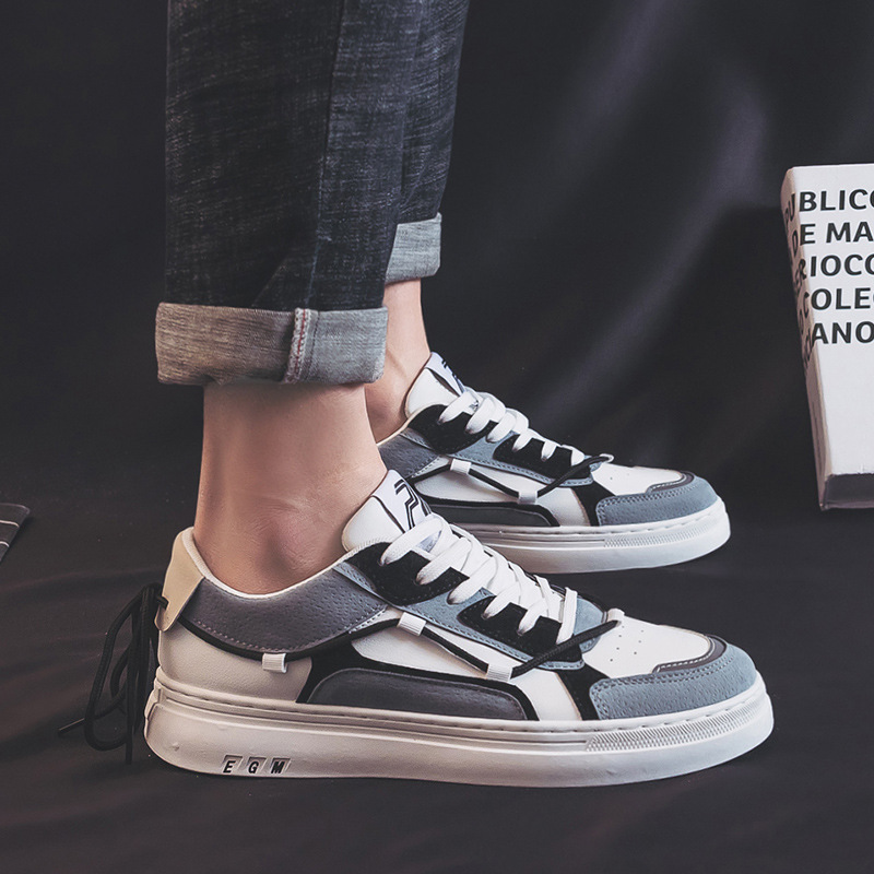 板鞋男低帮男款小白鞋子百搭时尚潮鞋男生休闲鞋透气帆布鞋1823