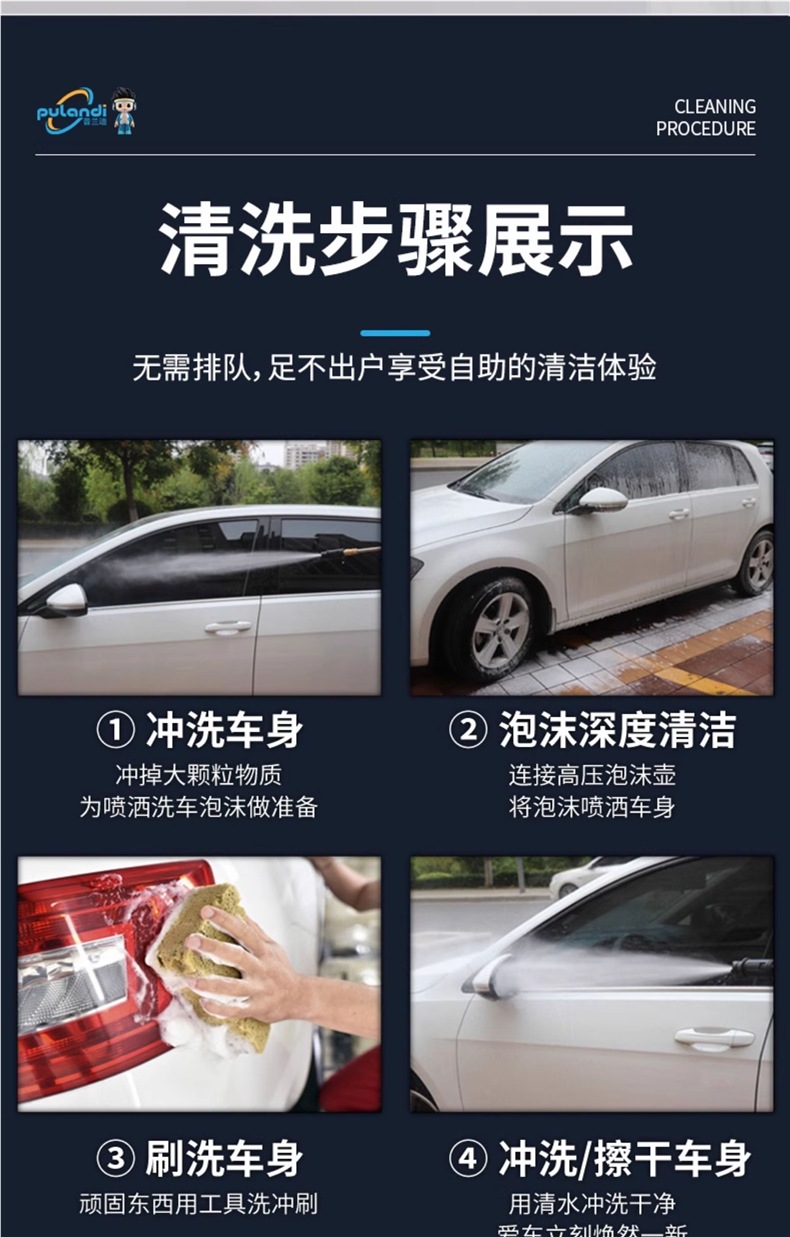 Car Washing Machine 220V Household High-Pressure Water Gun Powerful Floor Washing Water Pump New Booster Cleaning Machine Electric Car Brushing Artifact