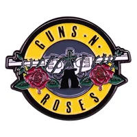Guns N'Roses Рок-группа Эмаль Булавка Музыка Искусство Булавка Рок Брошь Музыкальные украшения