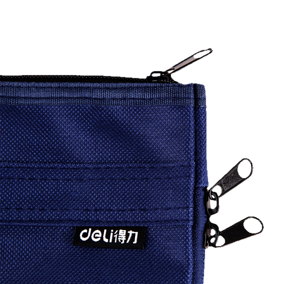 Deli 5500A4 maletín bolso de doble capa bolsa de conferencia de oficina bolsa de material de tela Oxford bolsa de cremallera