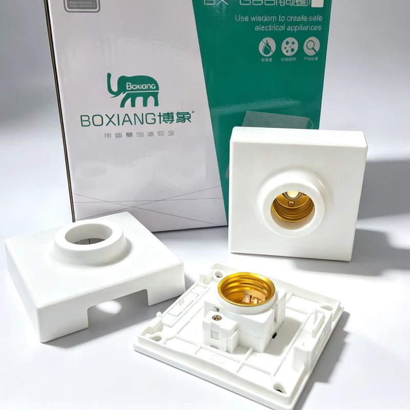【Thickened Copper Ring】86 Surface-Mounted Lamp Holder with Anti-Loosening Screws, 86 Type Screw-in Lamp Holder, Thickened E27 Surface-Mounted 【Thickened Copper Ring】86 Surface-Mounted Lamp Holder with Anti-Loosening Screws, 86 Type Screw-in Lamp Holder, Thickened E27 Surface-Mounted