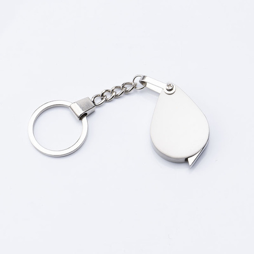 Sanke pocket folding all-metal keychain with small print zinc alloy glass lens portable magnifying glass wholesale