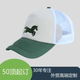 定制立体绣花网帽 春夏男女透气运动棒球帽 工厂直销定制帽子高端