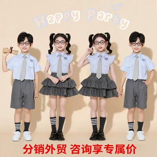 六一儿童学院风演出服幼儿园毕业照班服小学生大合唱朗诵表演服装