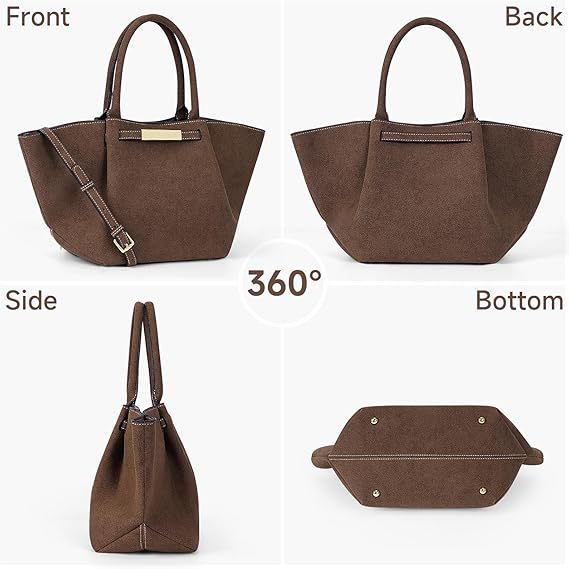Matte handheld purse, capacious one-shoulder bag, high-end