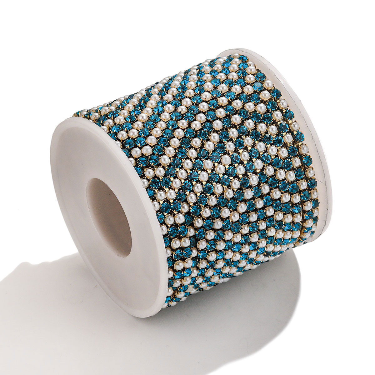 Acero inoxidable cristal perla garra cadena Ropa Accesorios vestido color cadena DIY joyería cadena diamante joyería cadena