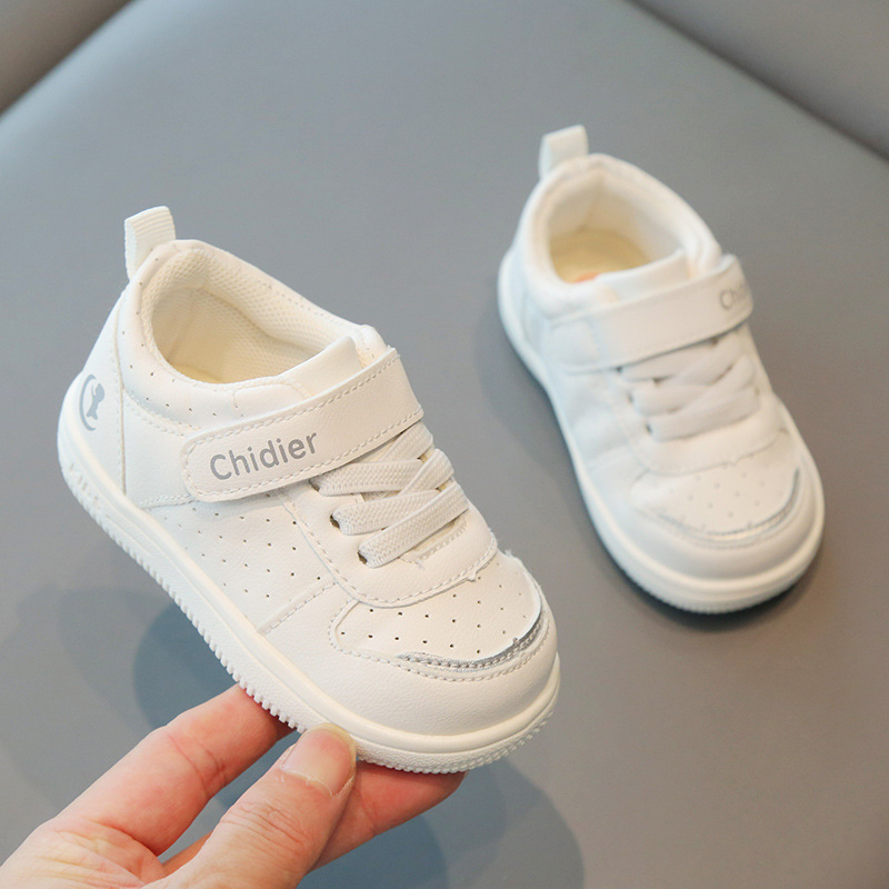 2023 primavera y otoño nueva zapatilla de deporte para niños zapatillas de deporte de celebridades de Internet estilo coreano niños y niñas zapatos de bebé Zapatos de una sola capa zapatos de niño