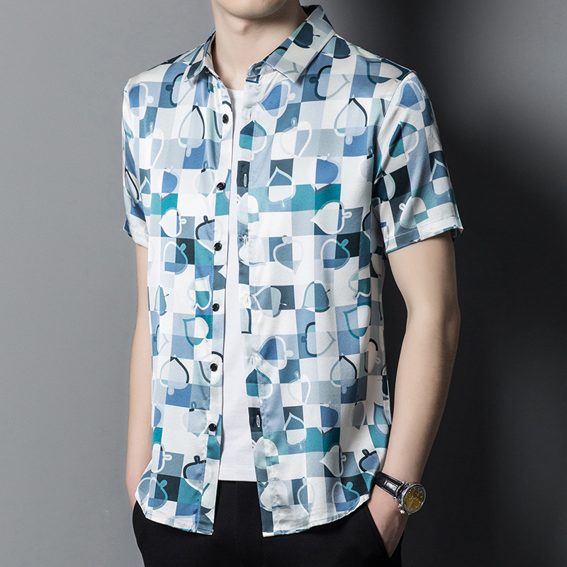 Silk thin refreshing breathable summer shirt