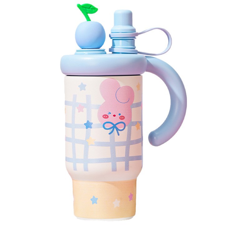 Taza de aislamiento térmico de alta capacidad, taza de hielo 316 taza de paja, taza de agua potable de oficina doméstica, taza de aislamiento térmico de alta capacidad