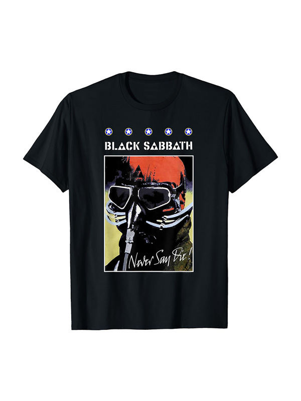 European and American Style Black Sabbath Black Sabbath Band Heavy Metal Rock Retro Loose Short-Sleeved Men's T-Shirt