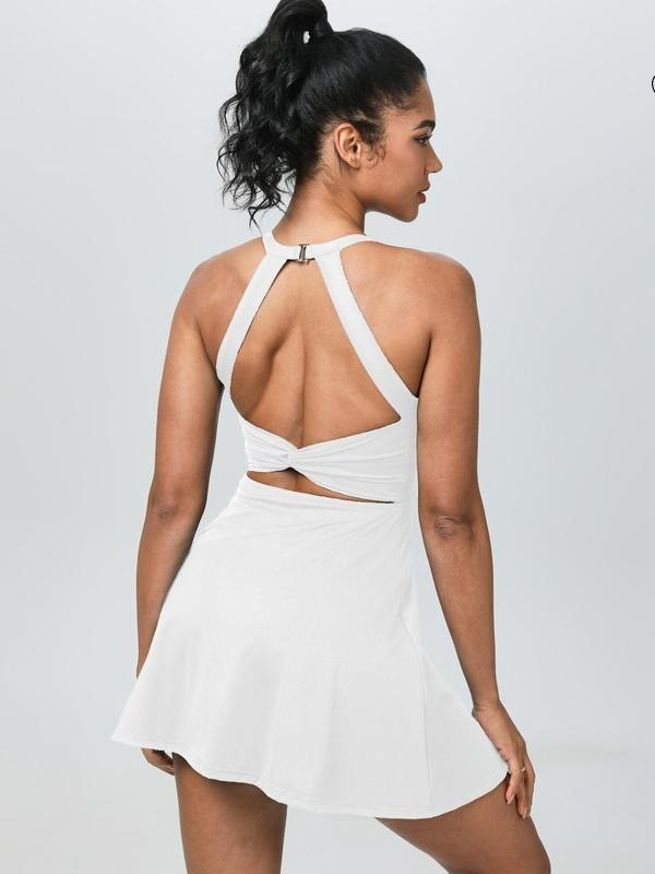 P 94972 Halter Neck Backs Active Dress Halter neck active dress with beautiful back