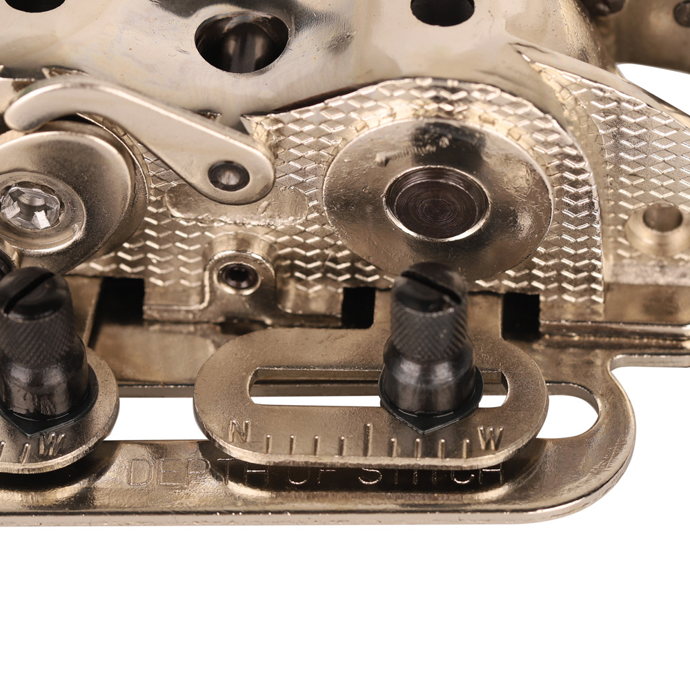 Corona marca plana de coser máquina del hogar del coche automático botón de bloqueo Dispositivo de agujero Botón de máquina de coser ojo