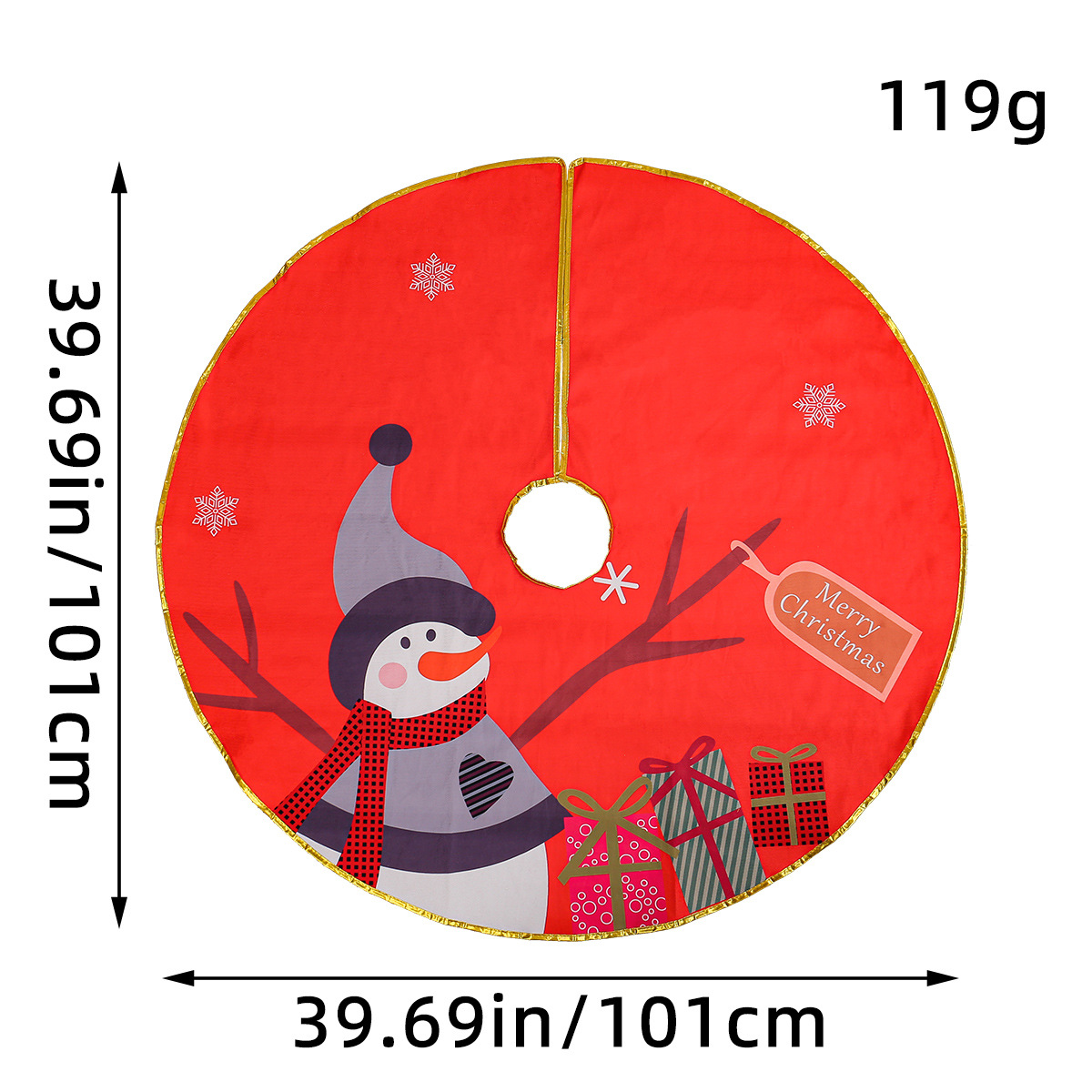 Navidad transfronteriza Phnom Penh decoración decoración de decoración del delante de Santa Claus impresión de árbol de Navidad