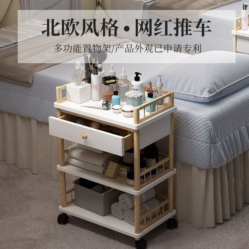 实木美容推车美容院小推车置物架美甲专用收纳车仪器架美发工具车