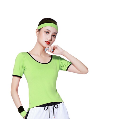 Square dance clothing two-piece female practice clothing middle-aged and elderly group performance clothing aerobics square dance clothing