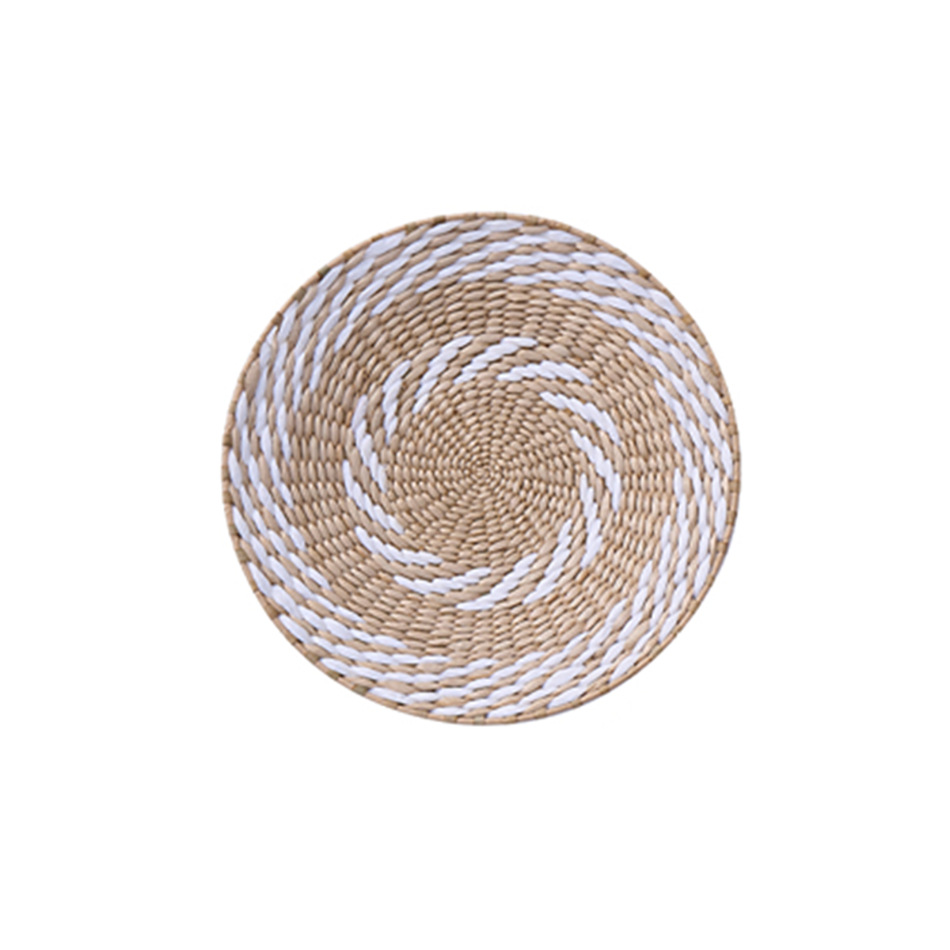 Transfronterizos tejidos de paja decoración de pared de fondo decoración de pared estilo étnico estilo bohemio decoración sofá cabezal de cama TEMU