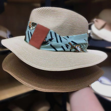 外贸日本草编巴拿马帽子女夏季海边沙滩遮阳防晒草帽爵士礼帽新款