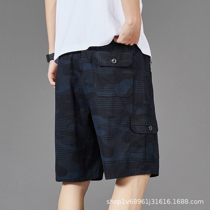 Zorro Gongzi Shorts Men's Summer Casual Thin Camouflage Five-Point Pants Pure Cotton Large Pants Loose Large Pants Outer Wear