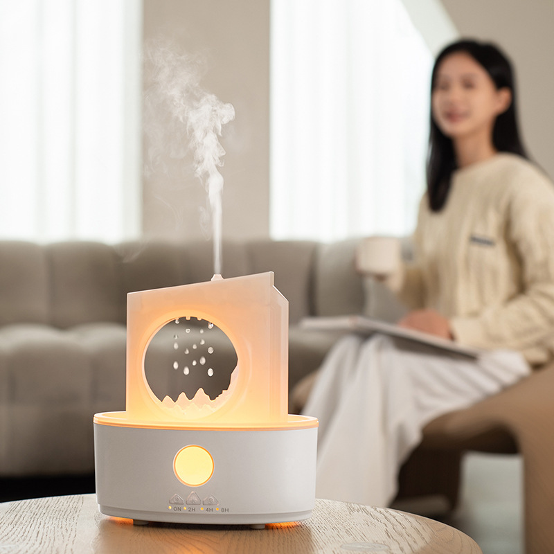 跨境新款水滴香薰机加湿器家用大雾量桌面静音遥控式精油扩香机|undefined