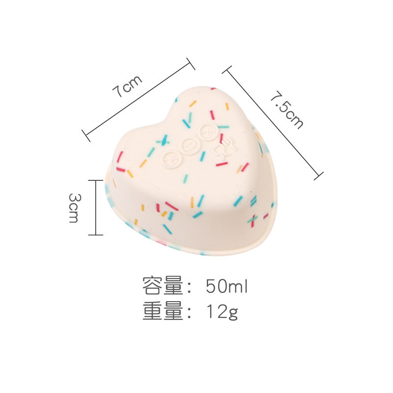 蒸し米餅焼きケーキカップ厚手の卵カップ熊ハート形シリカゲルマフィン風金型|undefined