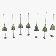 麻绳仿古金属风铃挂件创意门窗家居车饰小钟民宿云南景区旅游工艺
