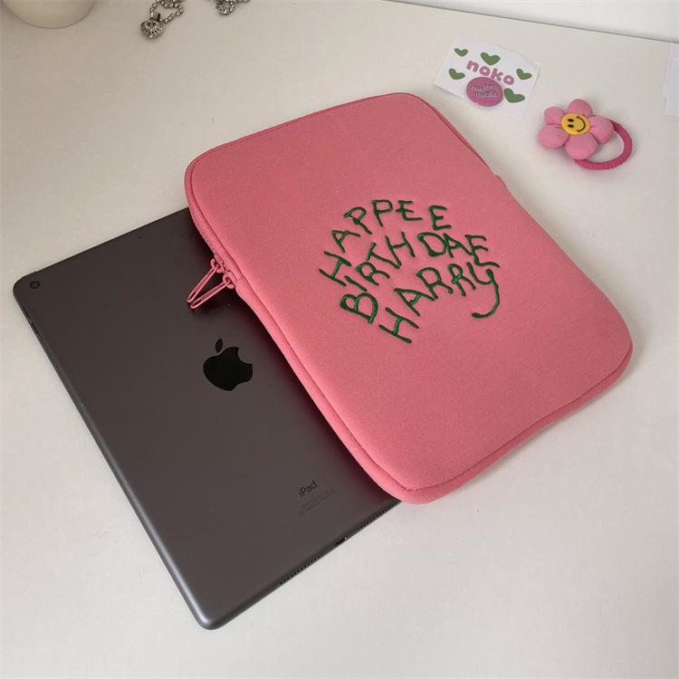 Korean Trendy New Style Hagrid Cake Pink Tablet Computer iPad Protective Case Inner Sleeve Laptop Storage Bag