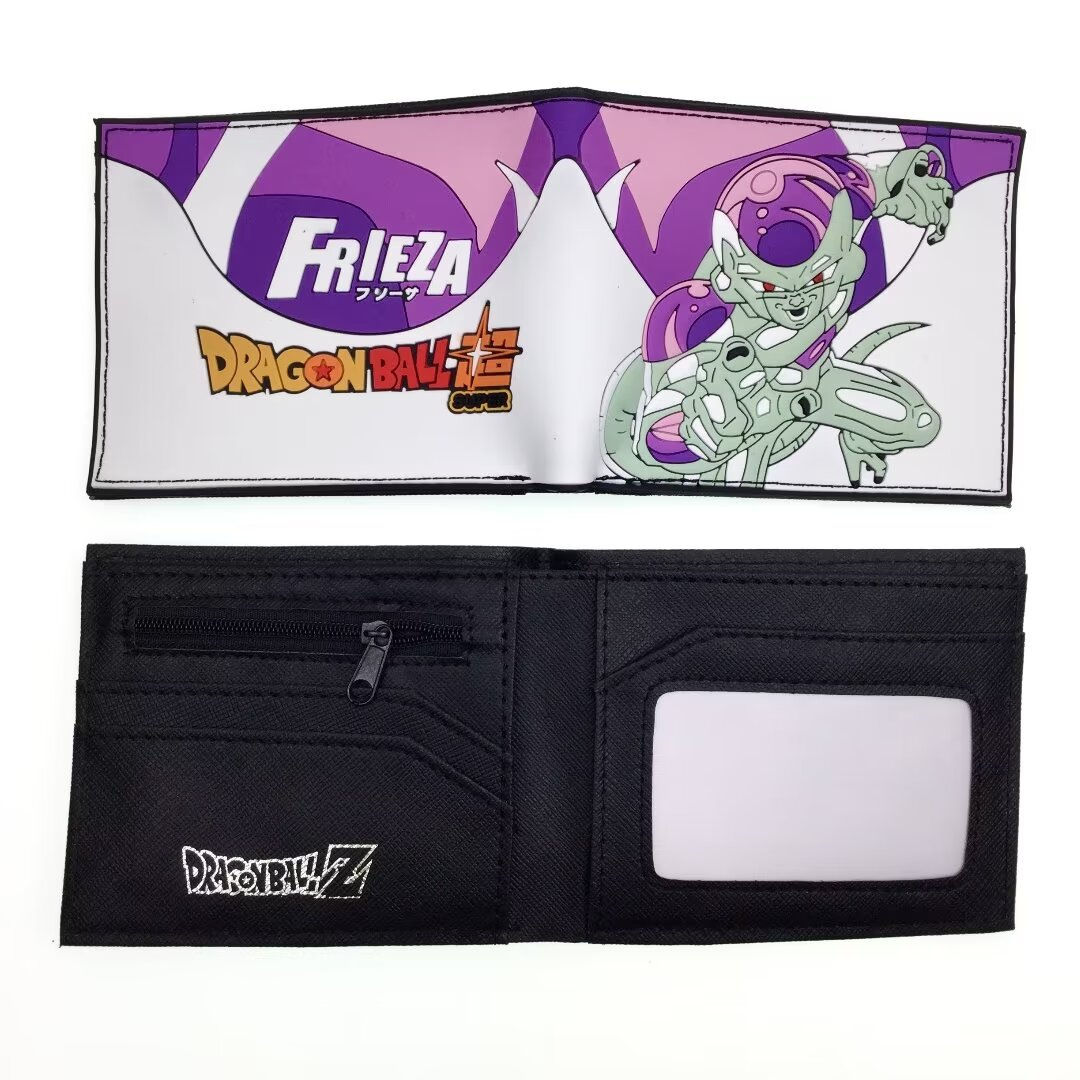 Anime nuevo Dragon Ball dragón Bola de silicona cartera tortuga Wu corto estudiante cartera masculina