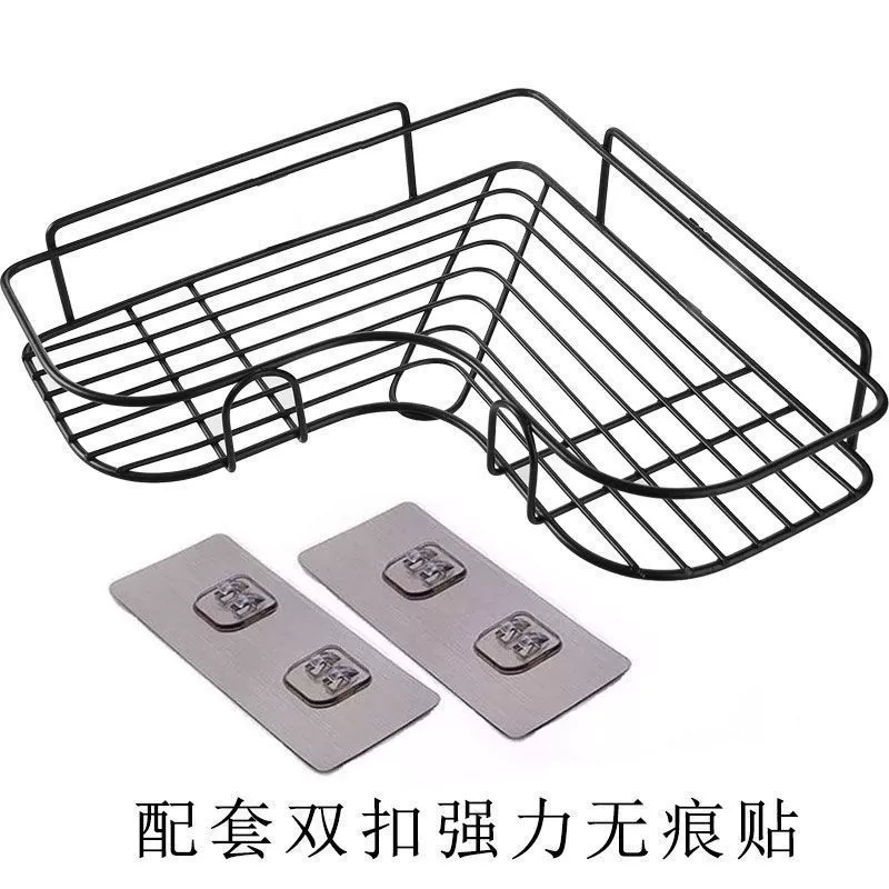 donated kitchen triangle storage rack toilet bathroom corner setting rack bedroom wall hanging wall storage shelf