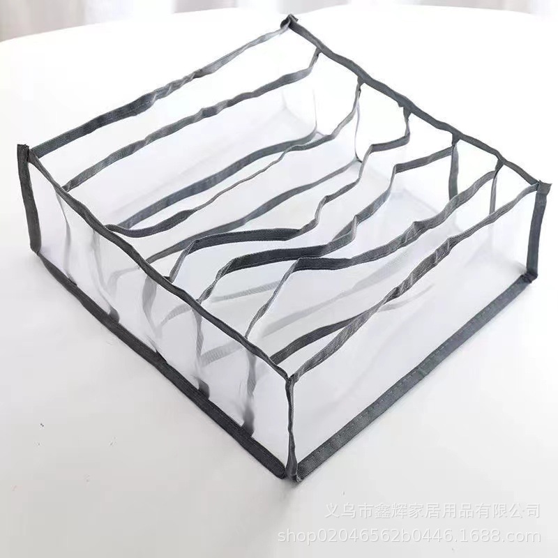 Ropa interior caja de almacenamiento compartimiento calcetines ropa interior hogar tela cajón cesta de almacenamiento artefacto de almacenamiento