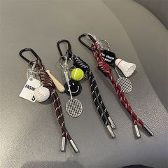 韓系ins棒球掛件新款小眾包包情侶登山繩個性裝飾鑰匙扣掛飾