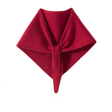 外单尖货100%纯山羊绒围巾三角巾围脖秋冬配饰女Cashmere护颈神器