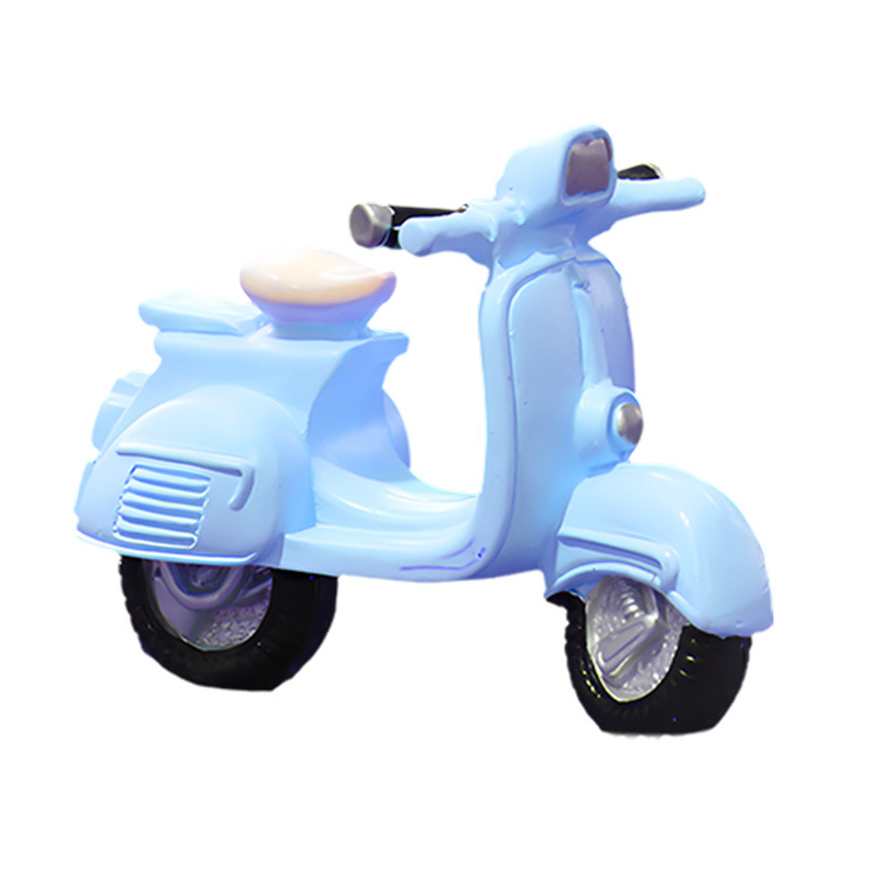 Micro DIY paisaje decoración vehículo serie paisaje resina motocicleta antigua motocicleta Decoración