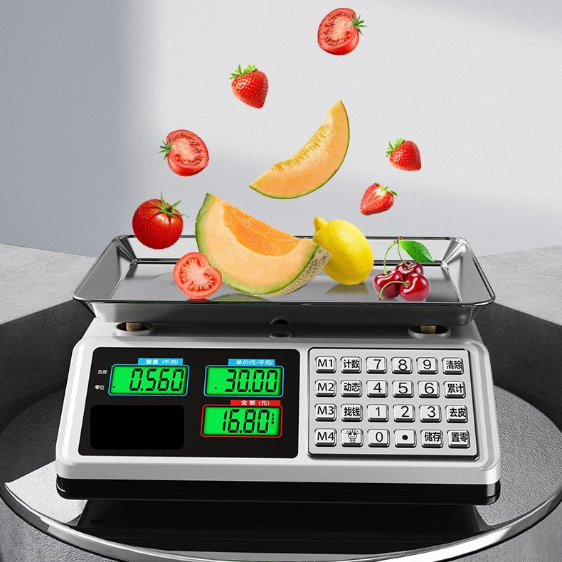 Electronic Scale High-Precision Commercial Small Accurate Gram Scale Vegetable Weighing Household Kitchen Food Kilogram Scale Electronic Scale High-Precision Commercial Small Accurate Gram Scale Vegetable Weighing Household Kitchen Food Kilogram Scale