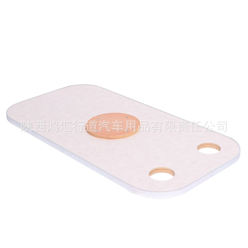 RV Solid Wood Table Board Aluminum Edge Table Camper Car Dining Table Various Colors Business Car Dining Table Table with Cup Holder