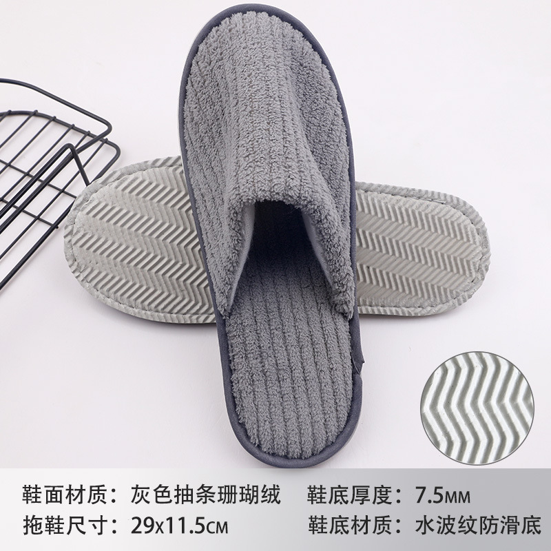 Hotel sandalinas desechables de algodón de lino de seda sandalinas de alojamiento residencial sandalinas desechables antideslizantes soleas de zapatillas gruesas