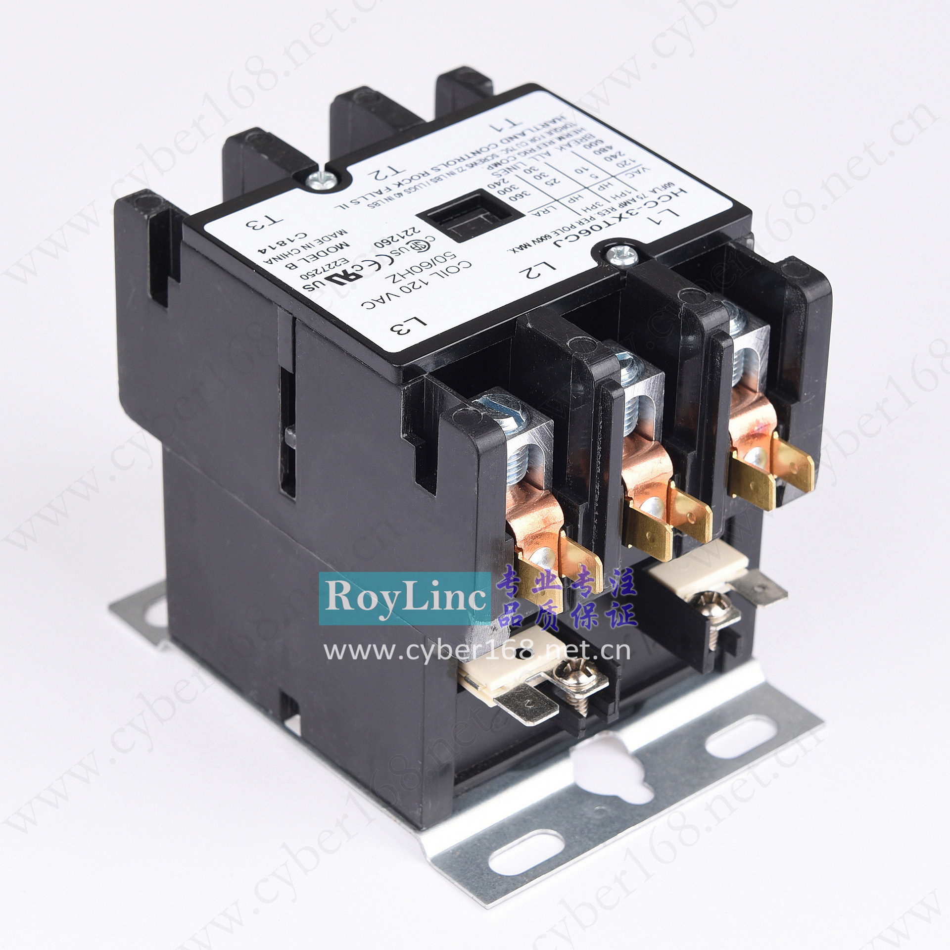 120V 60A HCC-3XT06CJ Hartland Controls UL美式三相交流接触器