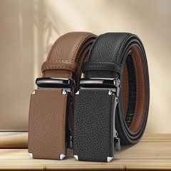本革ベルト、第一層牛革、メンズ自動バックル、ビジネス多用途クロスボーダーベルト、メンズモデル、専用ソース直購入
